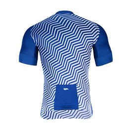 HOLOKOLO Cyklistický dres s krátkým rukávem - DAYBREAK - bílá/modrá