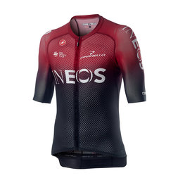 CASTELLI Cyklistický dres s krátkým rukávem - TEAM INEOS 2019 - černá/červená