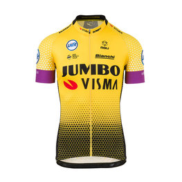 AGU Cyklistický dres s krátkým rukávem - JUMBO-VISMA 2019 - černá/žlutá