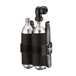 LEZYNE CO2 pumpa/pumpička - TWIN KIT CO2 - stříbrná/černá