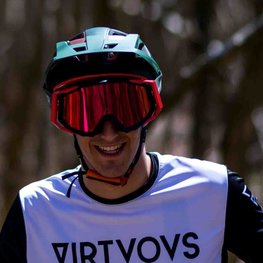 LIMAR Cyklistické brýle - ROC MTB - zelená/červená