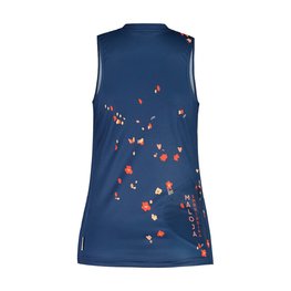 MALOJA Cyklistické triko bez rukávů - TRECIMEM. LADY - modrá