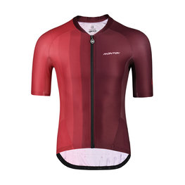 MONTON Cyklistický dres s krátkým rukávem - INK PAINTING - červená