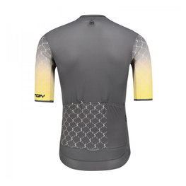 MONTON Cyklistický dres s krátkým rukávem - LIGHT - šedá/žlutá