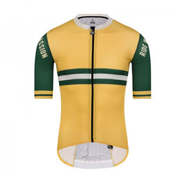 MONTON Cyklistický dres s krátkým rukávem - JOE - žlutá/zelená