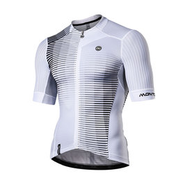 MONTON Cyklistický dres s krátkým rukávem - FLEETING - černá/bílá
