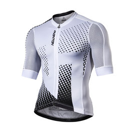 MONTON Cyklistický dres s krátkým rukávem - ILLUMINATION - černá/bílá
