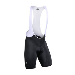 MONTON Cyklistické kalhoty krátké s laclem - MOVEMENT - černá