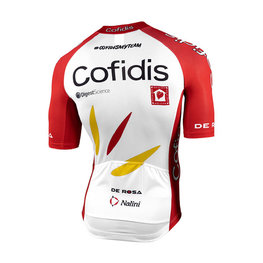 NALINI Cyklistický dres s krátkým rukávem - COFIDIS 2021 - bílá/červená