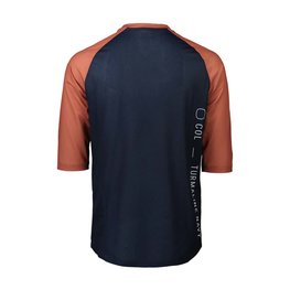 POC Cyklistický dres s krátkým rukávem - MTB PURE 3/4 - modrá/oranžová