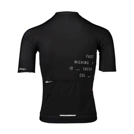 POC Cyklistický dres s krátkým rukávem - PRISTINE PRINT - černá
