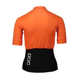 POC Cyklistický dres s krátkým rukávem - ESSENTIAL ROAD LADY - oranžová/černá