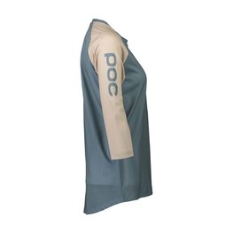 POC Cyklistický dres s krátkým rukávem - MTB PURE 3/4 LADY - světle modrá/béžová