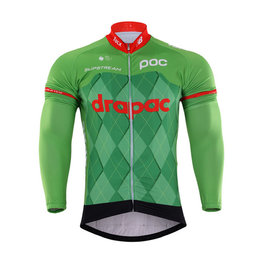 BONAVELO Cyklistický dres s dlouhým rukávem zimní - CANNONDALE 2017 WNT - zelená