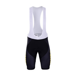 BONAVELO Cyklistické kalhoty krátké s laclem - JUMBO-VISMA 2019 - černá