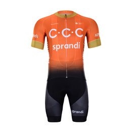 BONAVELO Cyklistický krátký dres a krátké kalhoty - CCC 2020 - oranžová/černá