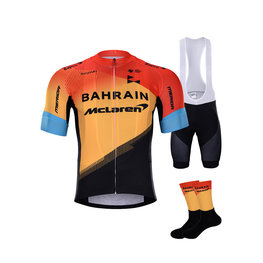 BONAVELO Cyklistický mega set - BAHRAIN MCLAREN 2020 - žlutá/červená/černá