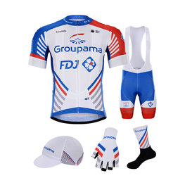 BONAVELO Cyklistický mega set - GROUPAMA FDJ 2020 - bílá/červená/modrá