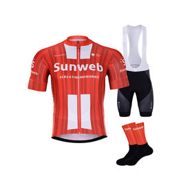 BONAVELO Cyklistický mega set - SUNWEB  2020 - černá/červená