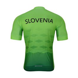 BONAVELO Cyklistický dres s krátkým rukávem - SLOVENIA ll. - zelená