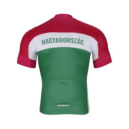 BONAVELO Cyklistický dres s krátkým rukávem - HUNGARY - bílá/červená/zelená