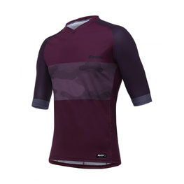 SANTINI Cyklistický dres s krátkým rukávem - BOSCO MTB - šedá/fialová