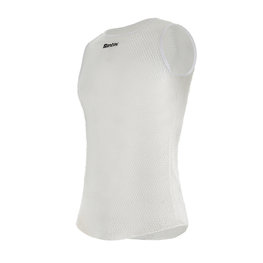 SANTINI Cyklistické triko s krátkým rukávem - ALPHA - bílá