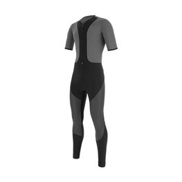 SANTINI Cyklistické kalhoty dlouhé s laclem - VEGA GRIDO WINTER - šedá/černá