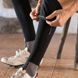 SANTINI Cyklistické návleky na nohy - TOTUM - černá