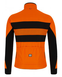 SANTINI Cyklistická zateplená bunda - COLORE BENGAL WINTER - oranžová