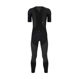 SANTINI Cyklistické kalhoty dlouhé s laclem - VEGA DRY - černá/antracitová