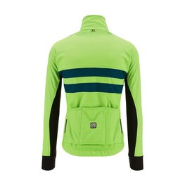 SANTINI Cyklistická zateplená bunda - COLORE HALO - zelená