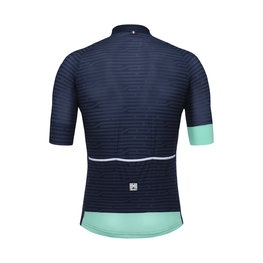 SANTINI Cyklistický dres s krátkým rukávem - SOFFIO - modrá