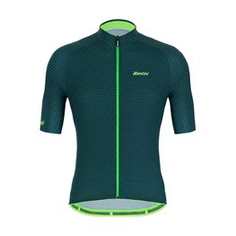 SANTINI Cyklistický dres s krátkým rukávem - KARMA KITE - zelená