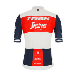 SANTINI Cyklistický dres s krátkým rukávem - TREK SEGAFREDO 2021 - červená/bílá/modrá