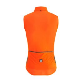 SANTINI Cyklistická vesta - NEBULA WINDPROOF - oranžová