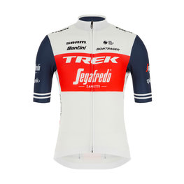 SANTINI Cyklistický dres s krátkým rukávem - TREK SEGAFREDO 2020 - modrá/červená/bílá