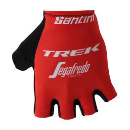 SANTINI Cyklistické rukavice krátkoprsté - TREK SEGAFREDO 2018