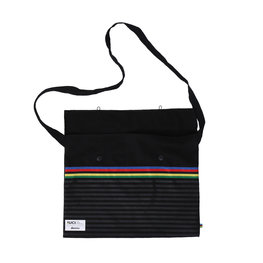 SANTINI Cyklistická taška - UCI RAINBOW - černá