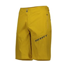 SCOTT Cyklistické kalhoty krátké bez laclu - ENDURANCE LS/FIT - žlutá