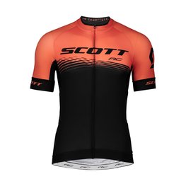 SCOTT Cyklistický dres s krátkým rukávem - RC PRO 2019 - oranžová/černá