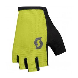 SCOTT Cyklistické rukavice krátkoprsté - ASPECT SPORT GEL SF - černá/žlutá