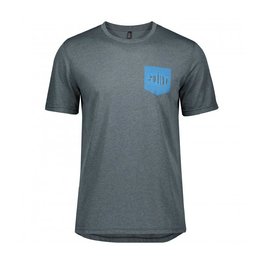 SCOTT Cyklistické triko s krátkým rukávem - TRAIL FLOW DRI - modrá