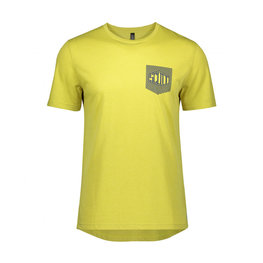 SCOTT Cyklistické triko s krátkým rukávem - TRAIL FLOW DRI - žlutá