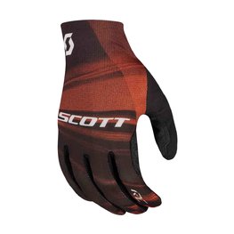 SCOTT Cyklistické rukavice dlouhoprsté - RC PRO LF - bílá/červená/černá