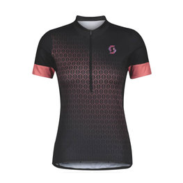 SCOTT Cyklistický dres s krátkým rukávem - GRAVEL CONTESSA LADY - černá/fialová