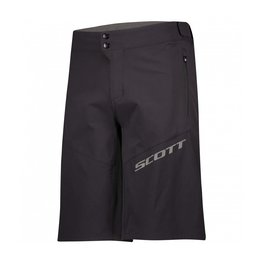 SCOTT Cyklistické kalhoty krátké bez laclu - ENDURANCE LS/FIT W/PAD - černá