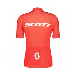 SCOTT Cyklistický dres s krátkým rukávem - RC PRO SS - bílá/červená