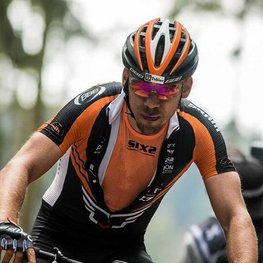 SIX2 Cyklistické tílko - SMX C - oranžová