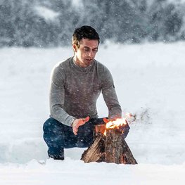 SIX2 Cyklistické triko s dlouhým rukávem - TS3 MERINOS - šedá